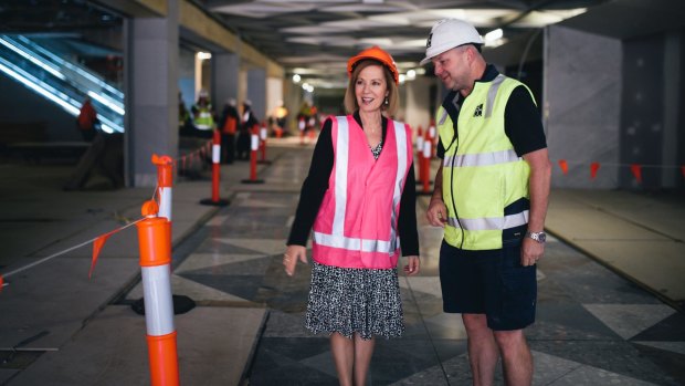 The Canberra Centre is currently refurbing the "The eyebrow features on the building is something linked to the past and we just wanted to return this name," said Canberra Centre manager Amanda Paradiso.