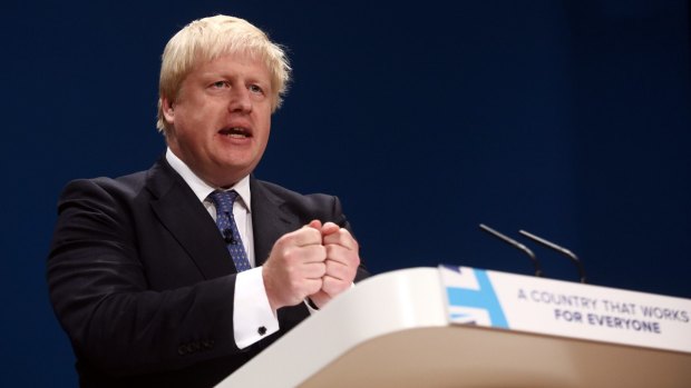 Johnson, the UK foreign secretary, was speaking during the first day of the party's annual conference in Birmingham on Sunday.