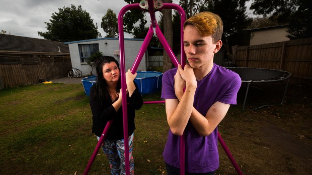 Nathan Whitmore, 15, with Mum Cathilee. Nathan was targeted for two years by bullies who told him to "Go kill yourself, faggot".