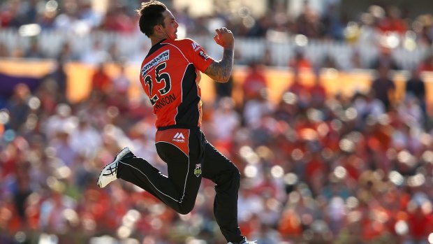 Mitchell Johnson was sensational for the Perth Scorchers in the BBL finals.