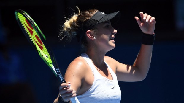 Knocked out: Belinda Bencic's Australian Open is over.