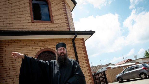 Father Nikodim Solunchev jumped 3.5 metres from the first-floor window.