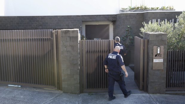 Police raid John Ibrahim's home in Dover Heights.