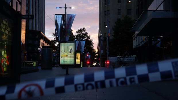 Sunrise at Martin Place after the siege ended.