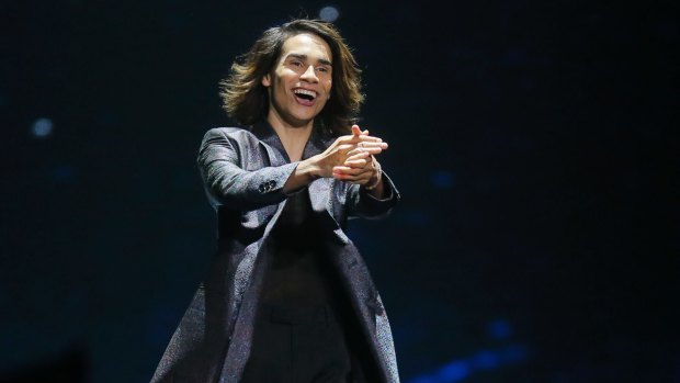 Isaiah Firebrace at this year's Eurovision Song Contest in Ukraine.