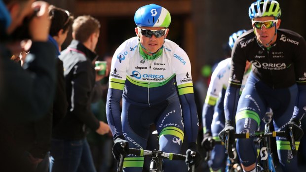 Ready for challenge: ORICA-GreenEdge rider Simon Gerrans is keeping a wary eye on Richie Porte.