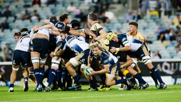 ACT Brumbies v Western Force in Super Rugby round three. 