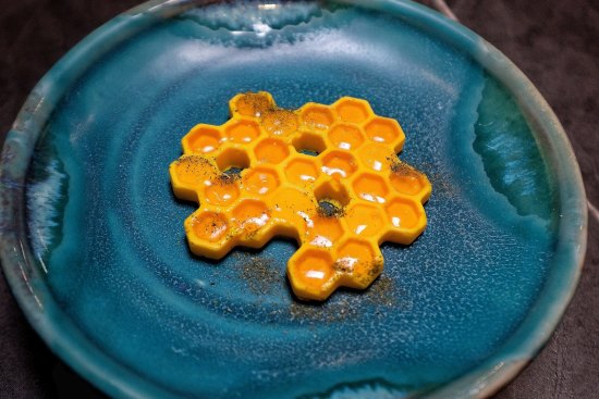 Peter Gunn's new honey parfait dessert may become a signature to rival his MasterChef-famous black box dessert. 