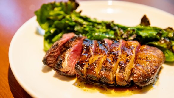 Three-week dry-aged Pure Black Angus rump cap.