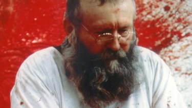 Austrian artist Hermann Nitsch has been using animal carcasses and blood in his art for decades.