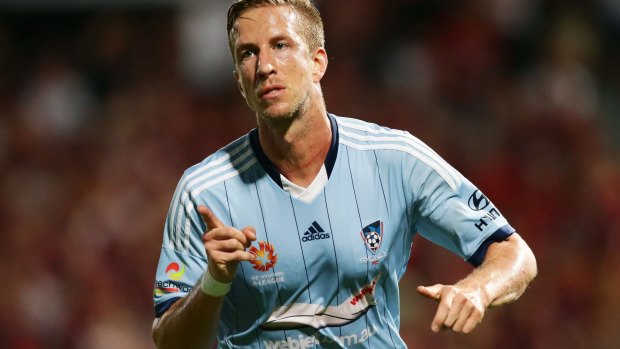 Finding the back of the net consistently: Sydney FC marquee Marc Janko.