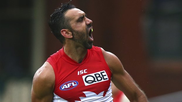 Rested: Adam Goodes is sick and tired of the abuse.