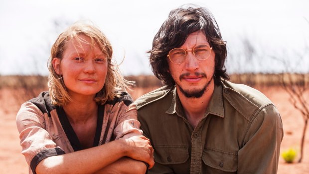 Mia Wasikowska and Adam Driver on the set of <I>Tracks</I>, another film to get the TWC seal of approval.