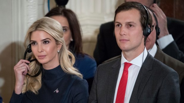 Ivanka Trump, the daughter of President Donald Trump, and her husband Jared Kushner.