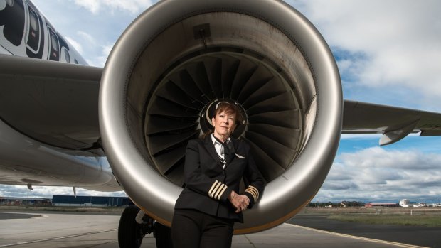 Deborah Lawrie, a pioneeering female pilot, who is now a senior pilot with Tigerair.