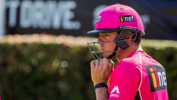 Ready for the new season: Moises Henriques will lead the Sydney Sixers against the Thunder on Tuesday night.