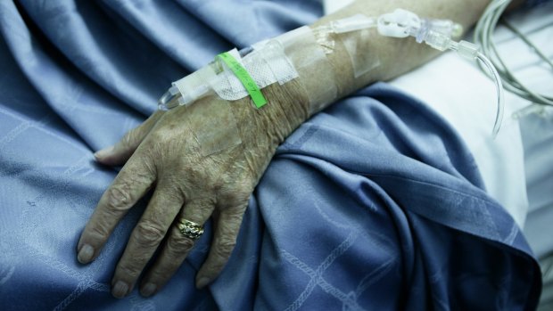 Elderly people are being transferred to hospital in record numbers from nursing homes