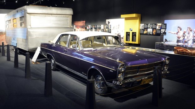 Old Purple,  a ZD model Ford Fairlane 500  bought by Slim Dusty in 1971, on display at the Slim Dusty Centre.