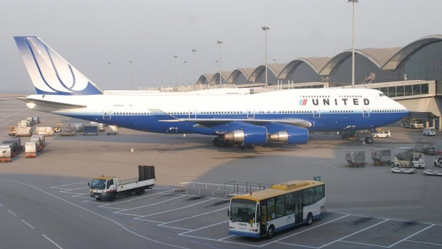 2009年美国联合航空公司的大型喷气式客机。