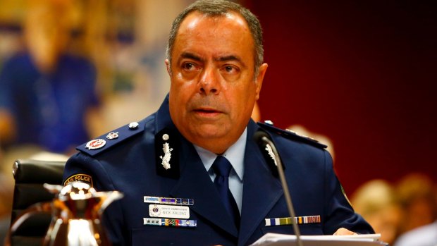Deputy Commissioner NSW Police Force Nick Kaldas at the parliamentary inquiry in February.