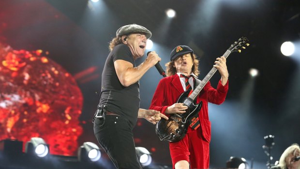 AC/DC performs in Brisbane on November 12, 2015.