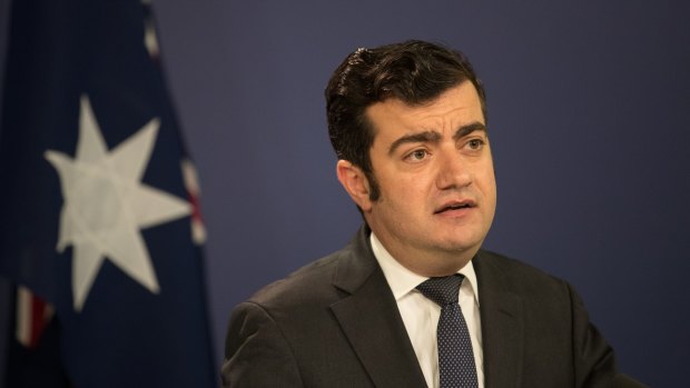 Sam Dastyari announces his resignation in Sydney. 