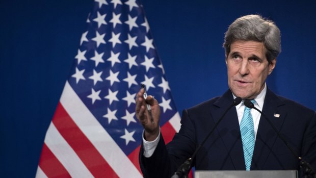 Warning: US Secretary of State John Kerry.