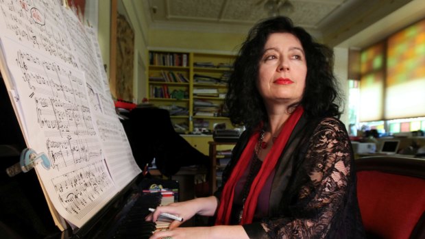 Composer Elena Kats-Chernin with trusty black marker in hand.