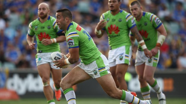 Canberra Raiders prop Paul Vaughan picked up an ankle sprain against Parramatta on Sunday. 