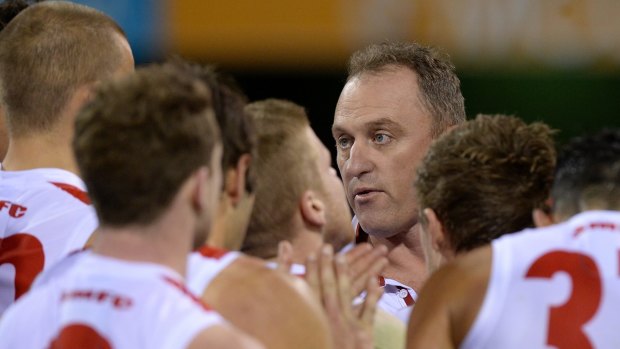 Concerns: Swans coach  John Longmire and his staff have plenty to think about.