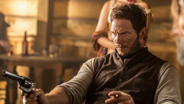 High body count in remake of The Magnificent Seven in which Chris Pratt plays a wise cracking card shark.  