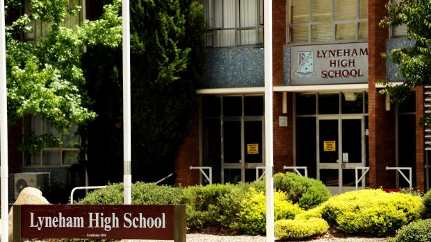 Lyneham High School was placed into lockdown on Friday morning after a student came to school armed with a knife. File picture. 