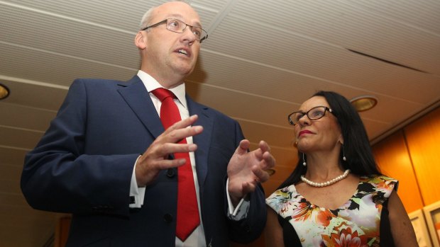 Luke Foley, praised as intelligent, hard working and independent, has been elected unopposed as NSW Labor leader. He is pictured with deputy party leader Linda Burney.