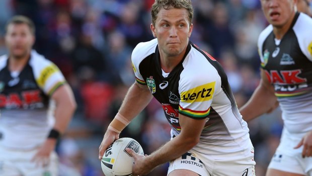 Matt Moylan has rushed back from the BLues Origin camp to train with the Panthers.
