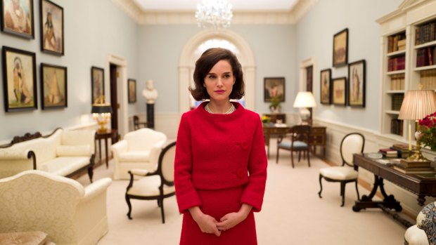 Natalie Portman delivers a breathy evocation of the former first lady in <i>Jackie</i>.