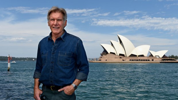 Harrison Ford in Sydney to promote <i>The Force Awakens</i>.
