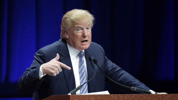 Republican presidential candidate Donald Trump on Syrian refugees: "If I win, they're going back."