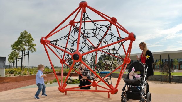 The memorial park's playground. 