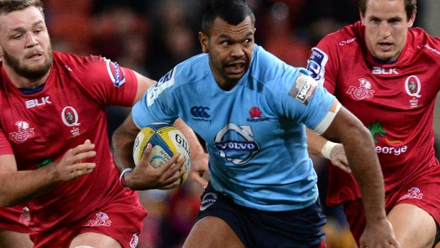 Kurtley Beale in action for the Waratahs.