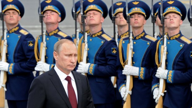 President Vladimir Putin attends Navy Day celebrations last year in Severomorsk, headquarters of Russia's Northern Fleet. 