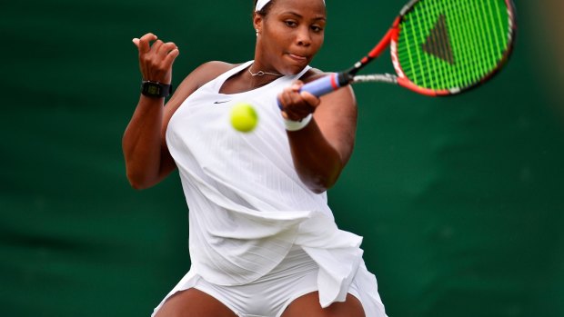 Taylor Townsend wears the dress during a qualifying session this week.
