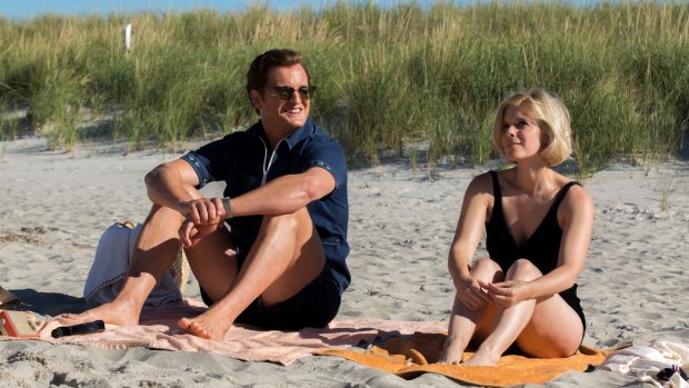 Clarke as the compromised Teddy Kennedy with Kate Mara as Mary Jo Kopechne in Chappaquiddick.