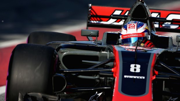 Strong finish: Romain Grosjean of France hopes to improve constantly as the season progresses.