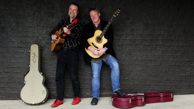Guitarists Beppe Gambetta and Tony McManus are performing at the National Folk Festival this Easter