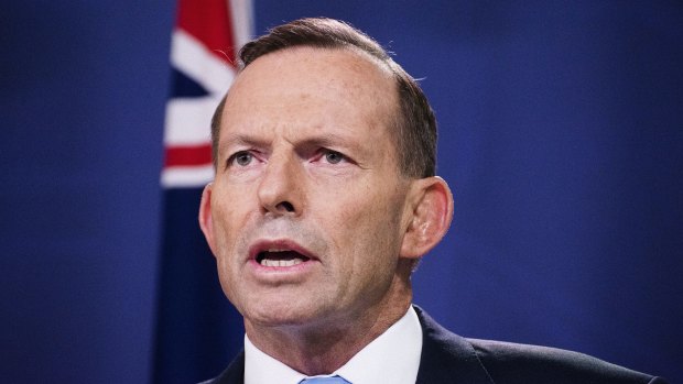 Prime Minister Tony Abbott addresses the media on Friday.