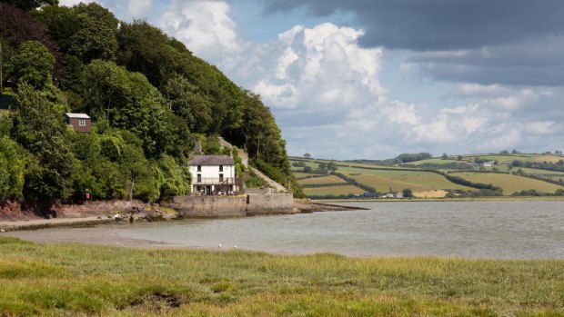 The Boathouse at Laugharne, the famous home of Dylan and Caitlin Thomas.