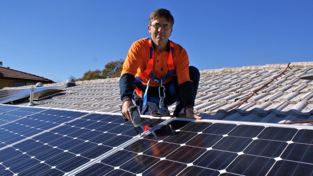 Solar PV capacity in Australia lags that of less sunny nations such as the UK and South Korea.