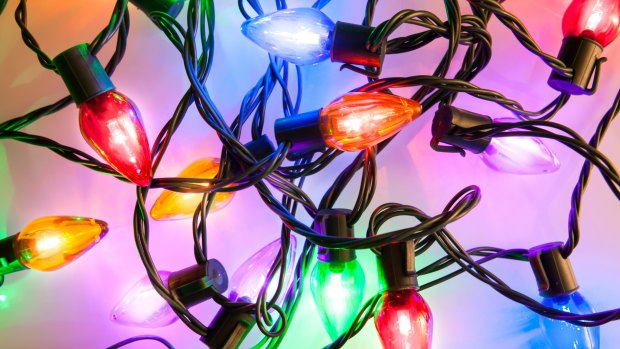 Be extra careful when hanging Christmas lights from a ladder or chair, NSW Health warned. 