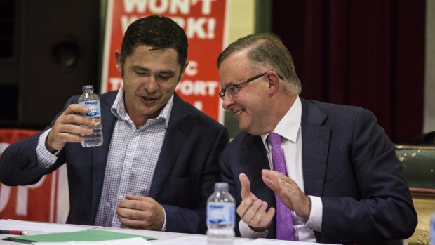 Greens candidate Jim Casey and Labor MP Anthony Albanese went head to head at a forum on WestConnex held in Balmain on Thursday night.