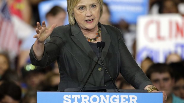Democratic presidential candidate Hillary Clinton has a clear vision for the economy, she says.